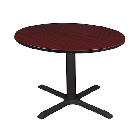 Cain Cain Square & Round Tables, Wood, Metal Top, Mahogany TB48RNDMH